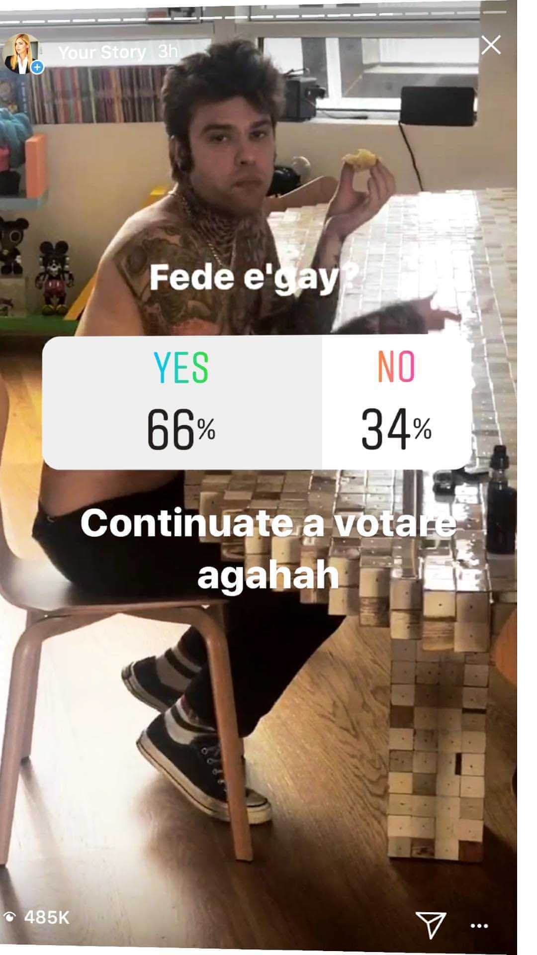 Chiara Ferragni lancia il sondaggio su Instagram: "Fedez è gay?" - fedez gay - Gay.it