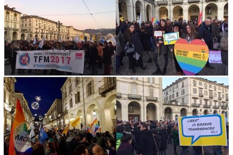 Torino, una folla pacifica ha invaso il centro marciando per i diritti delle persone trans - le parole della Sindaca Chiara Appendino - Trans Freddom March - Gay.it