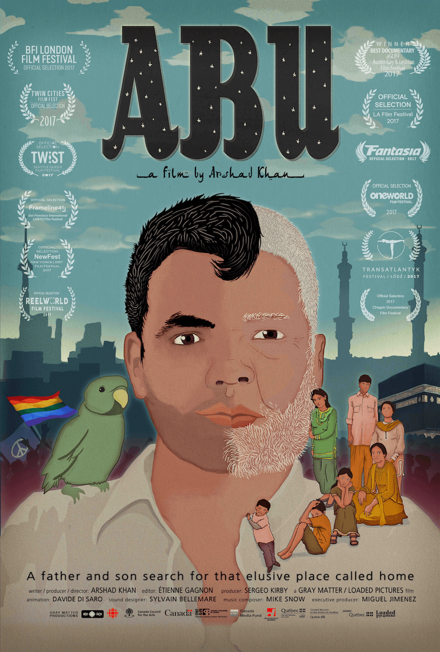 Arshad Khan: “Vi racconto il documentario sul coming out con mio padre" - Abu poster - Gay.it