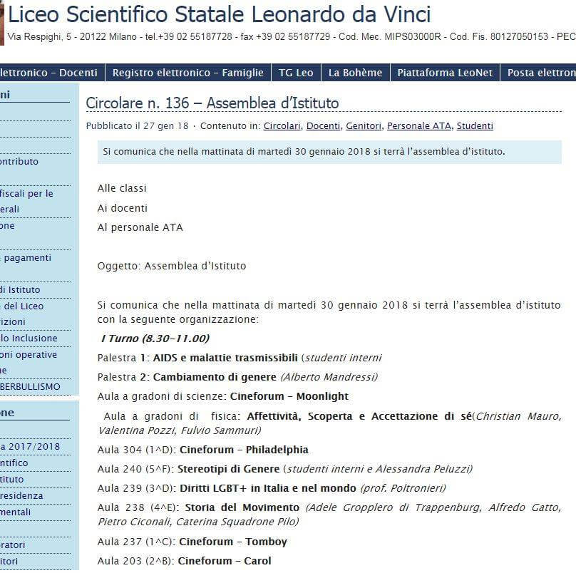 Lezione autogestita su temi LGBT al liceo e l'Avvenire attacca: 'ideologicamente orientata' - 27331683 10155087576037624 566654139506644524 n - Gay.it