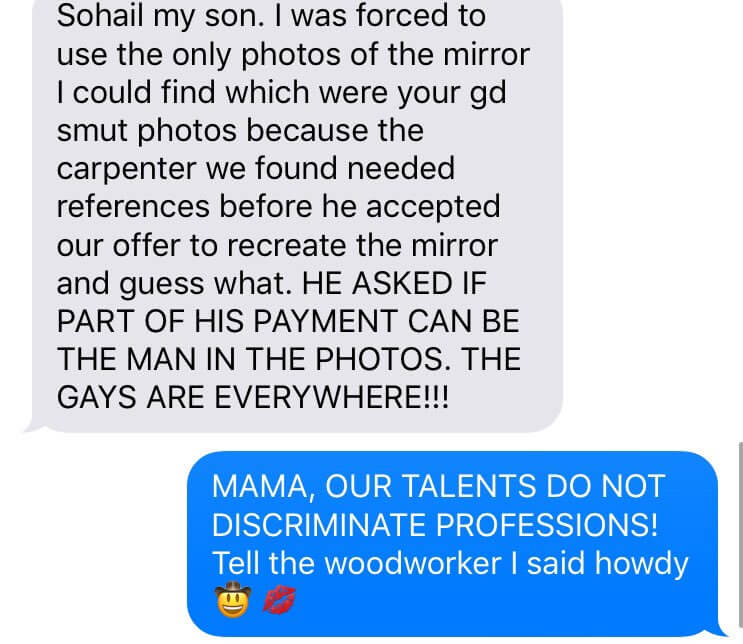 "I gay sono ovunque!", la divertita reazione di una mamma ad un vetraio che ci prova con il figlio - DTM3A3tVAAAqzdH - Gay.it