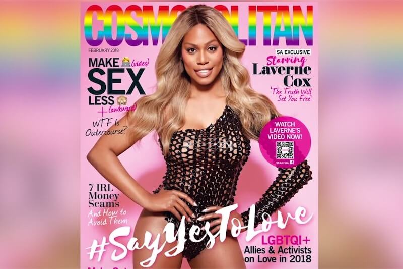 Cosmopolitan, numero speciale sull’amore LGBT con Laverne Cox in copertina
