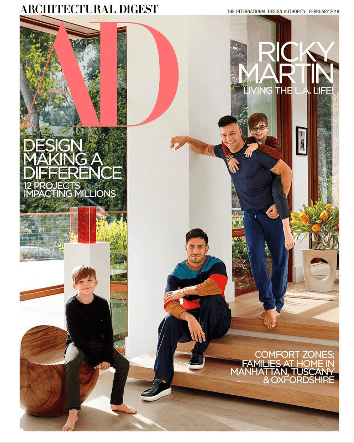 Ricky Martin con Jwan Yosef mette la sua splendida famiglia in copertina - Schermata 2018 01 10 alle 21.26.56 - Gay.it