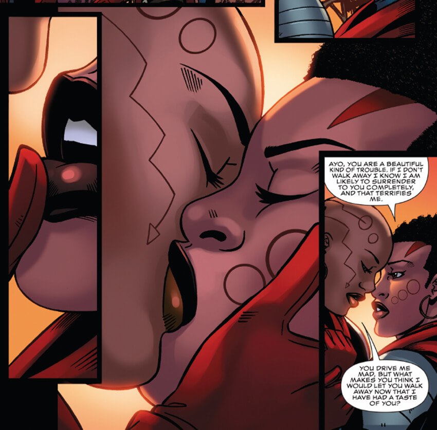 Black Panther 2, l'annunciata storia d’amore lesbica dura 2 secondi su 160 minuti - Ayo Kiss Black Panther 1 - Gay.it