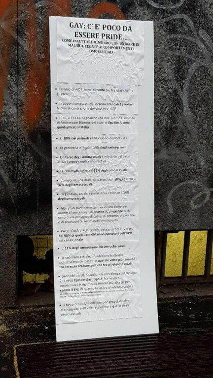 Milano, manifesto omofobo affisso in un liceo: 'Mondo infettato dalle malattie dei gay' - immagine liceo da vinci milano1 - Gay.it