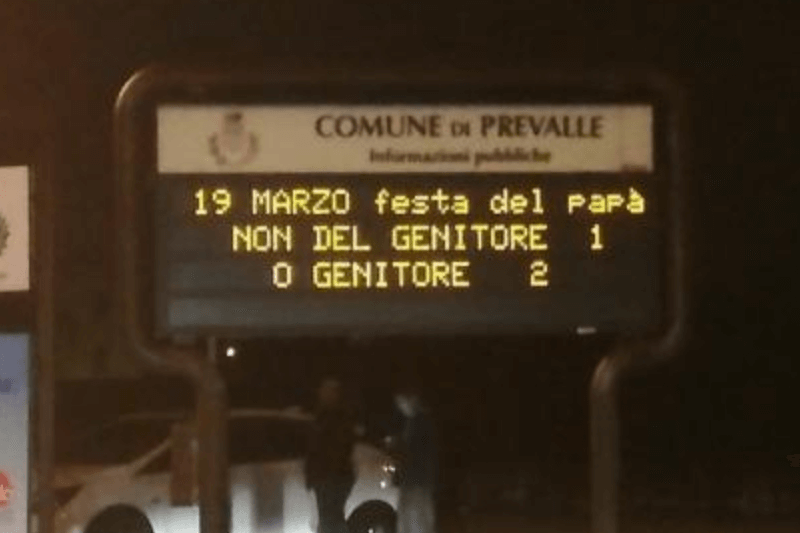 Nel Bresciano sindaco della Lega rilancia i messaggi no-gender