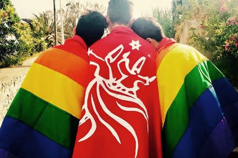 tunisia shams bandiere rainbow gay lgbt arcobaleno