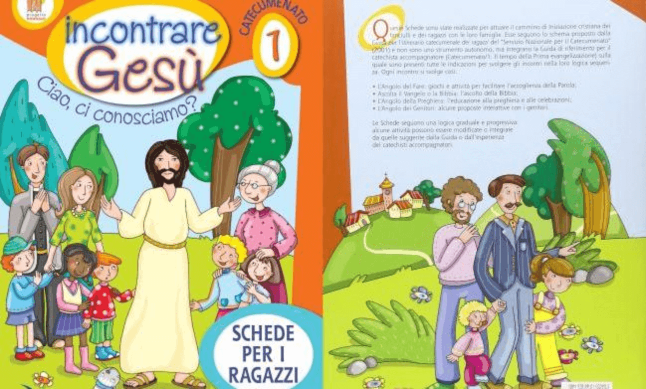 Integralisti cattolici contro un libro di catechismo: “Gesù sembra Conchita Wurst!”