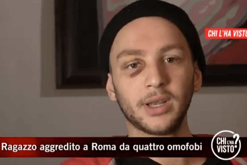 A “Chi L’ha Visto?” parla Federico, picchiato perché gay: si cerca il branco
