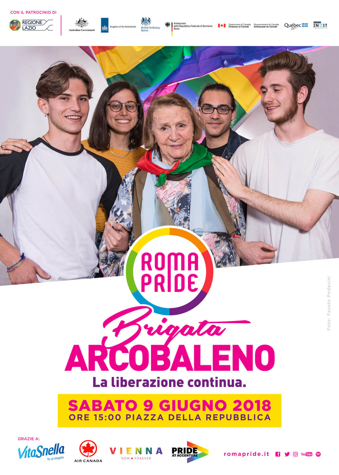 Roma Pride 2018 diventa 'Brigata Arcobaleno, la Liberazione continua' - Brigata Arcobaleno Soggetto 4 - Gay.it