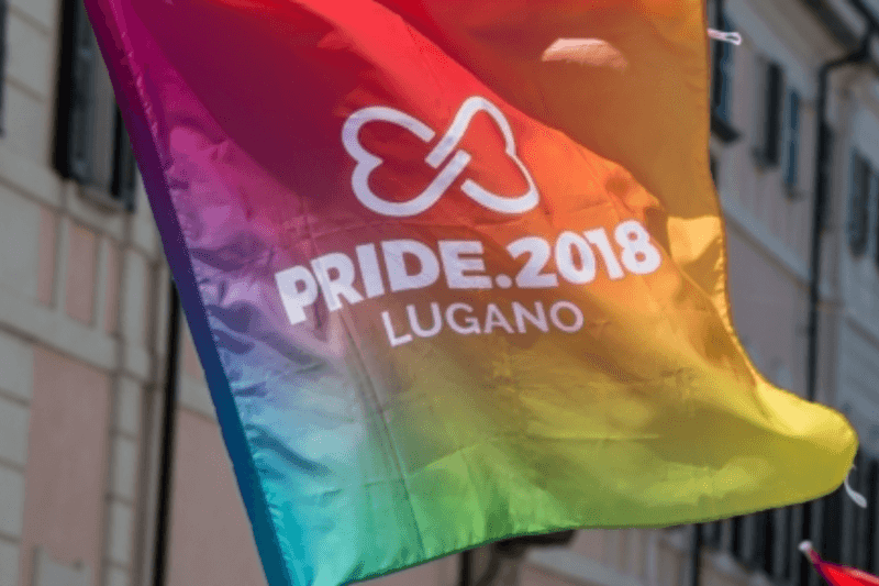 Lugano Pride bandiera rainbow