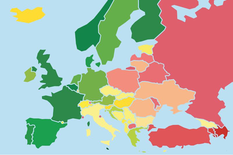 Omotransfobia, va male l’Italia: per il rapporto ILGA è solo 32esima in Europa