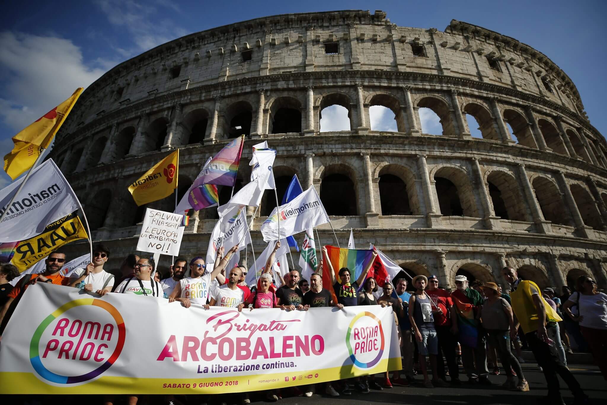 roma pride brigata arcobaleno