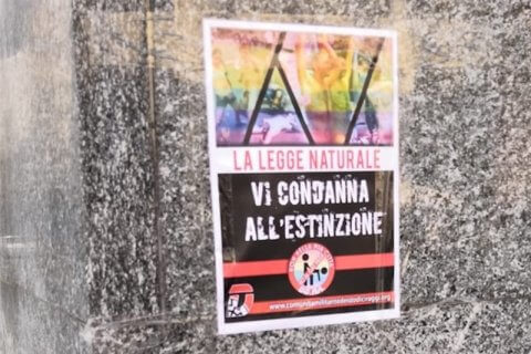 Varese Pride, neonazisti imbrattano il centro città: 'siete condannati all'estinzione' - Scaled Image 1 9 - Gay.it