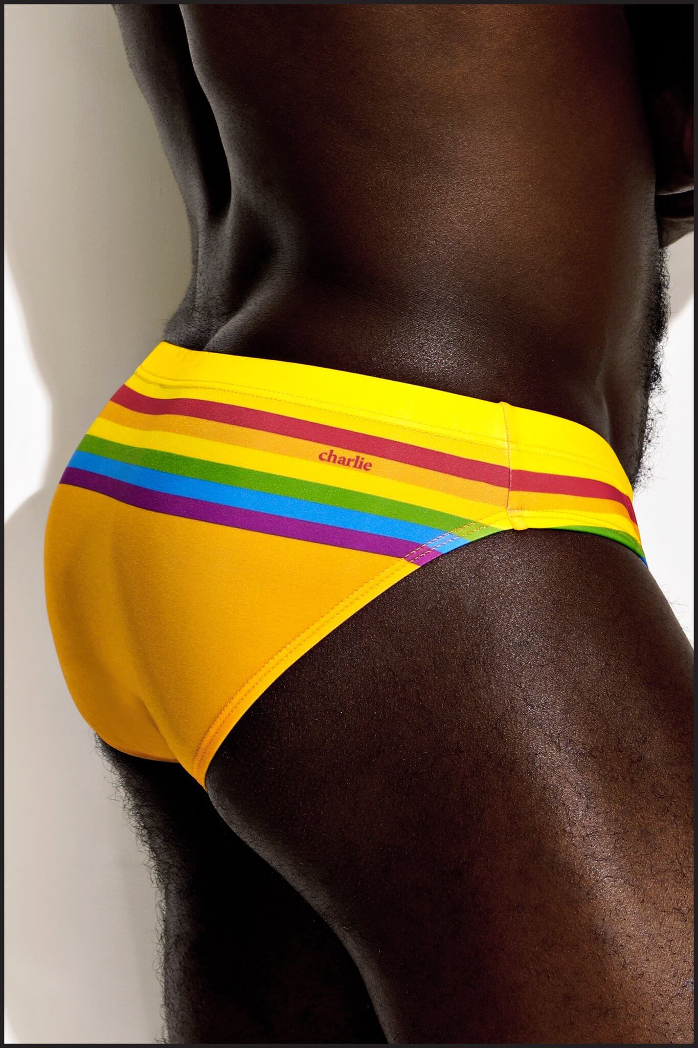 Charlie by MZ presenta la Pride Collection 2018 - yellow pride brief back - Gay.it