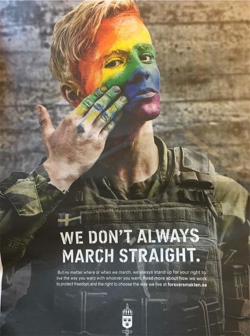 Svezia, le forze armate celebrano il Pride: "Difendiamo i valori che abbiamo il compito di difendere" - Scaled Image 3 - Gay.it