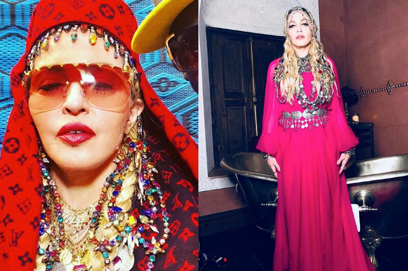 Il party per i 60 anni di Madonna a Marrakesh: foto e video