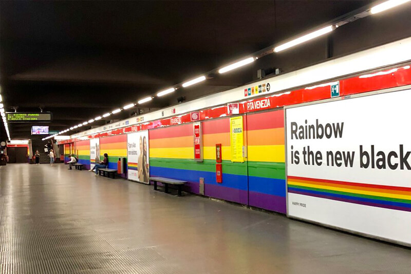 Milano: la stazione della metro di Porta Venezia resterà rainbow - portavenezia - Gay.it
