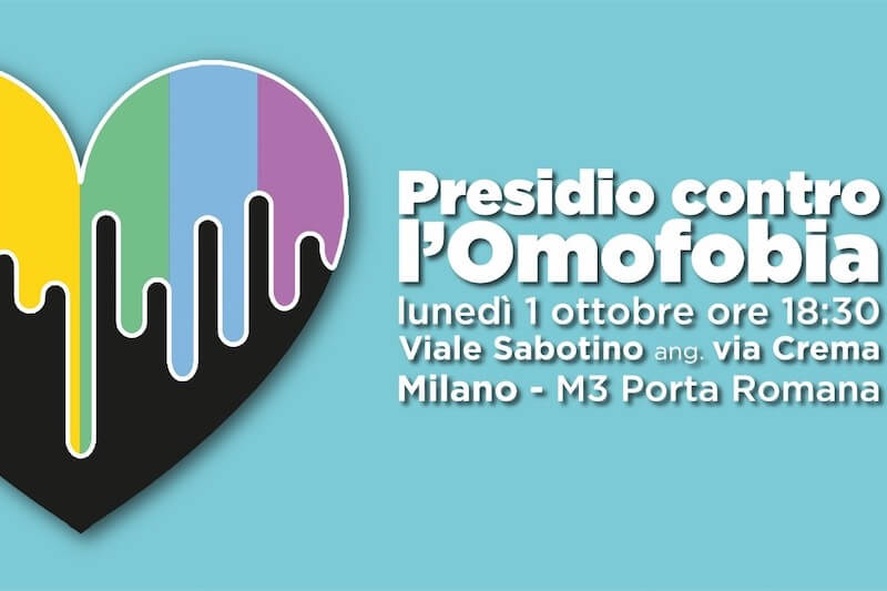 Milano, lunedì 1° ottobre presidio contro l'omofobia dopo l'ennesima aggressione - Milano Omofobia - Gay.it
