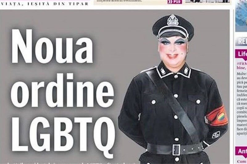 Romania, drag nazi in copertina: 'ecco il nuovo ordine LGBT' - Romania Libera - Gay.it