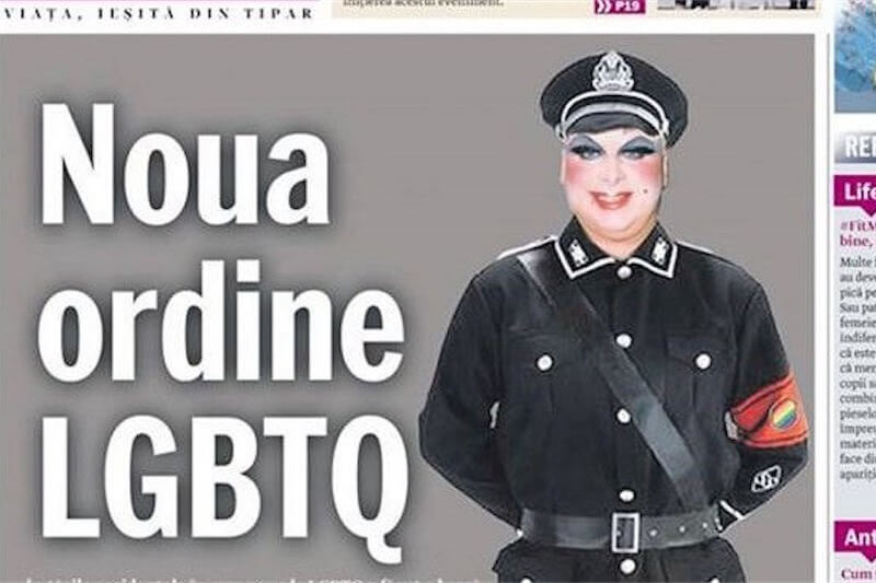 Romania, drag nazi in copertina: ‘ecco il nuovo ordine LGBT’
