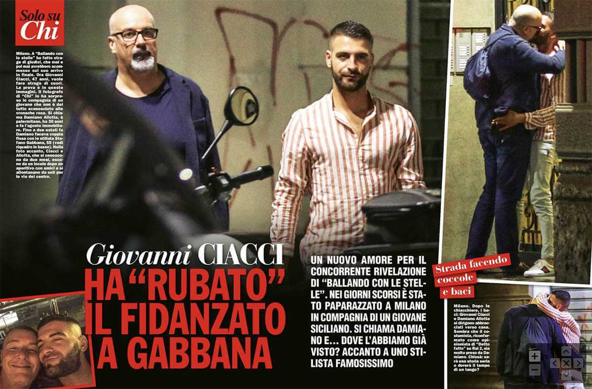 Giovanni Ciacci: "Ora voglio solo fare la soubrette" - giovannni ciacci fidanzato gabbana damiano - Gay.it