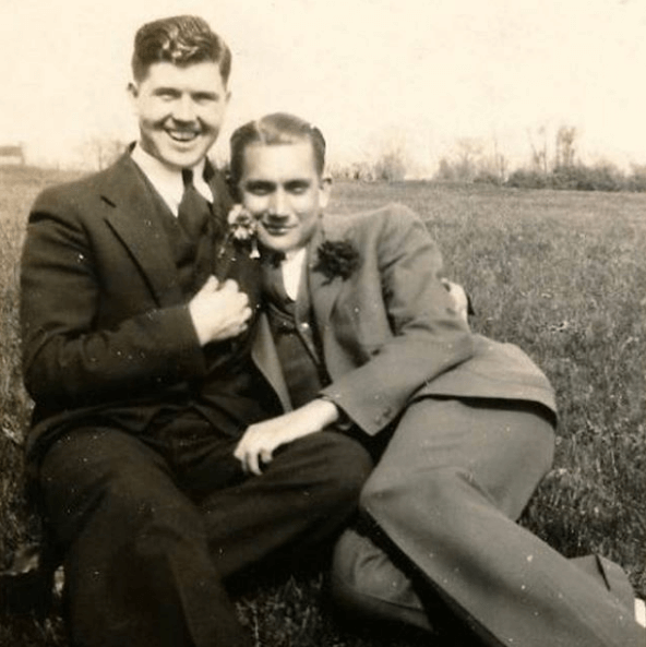 Scatti vintage di matrimoni LGBT+
