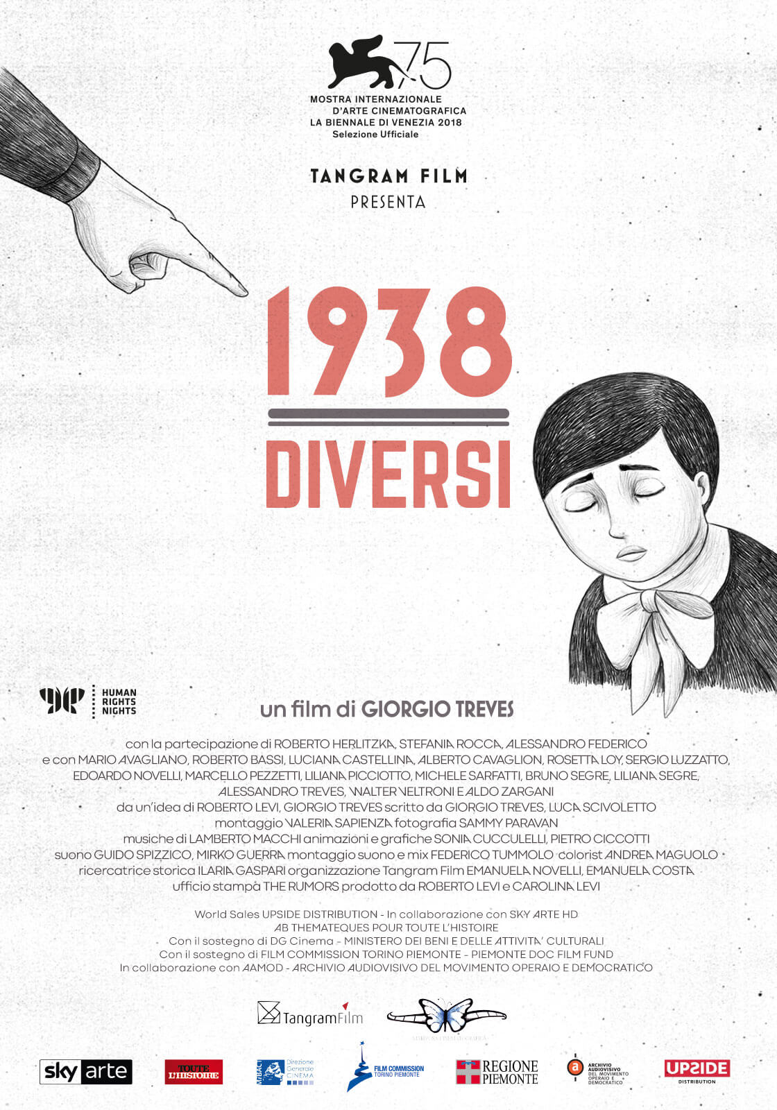 1938 Diversi, esce al cinema e arriva su Sky Arte il doc sulle Leggi Razziali Fasciste - 1938 Diversi Locandina WEB 1200X1600 - Gay.it