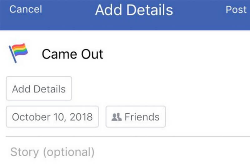 Facebook aggiunge la funzione 'faccio coming out' per il Coming Out Day - Coming Out Day - Gay.it