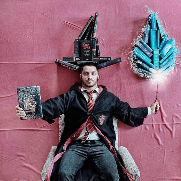 James Trevino e la sua libreria