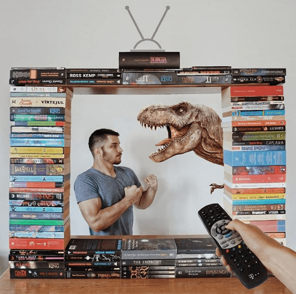 James Trevino e la sua libreria
