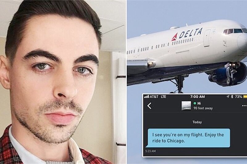 Pilota usa Grindr in volo per flirtare con un passeggero