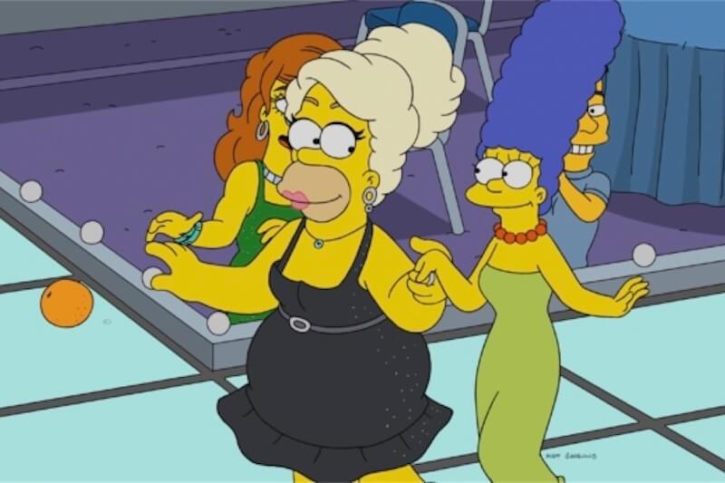 Simpson, Homer drag queen in un episodio con RuPaul