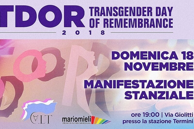 TDOR 2018 - a Roma un evento per commemorare le vittime di transfobia - TDOR 2018 per le vittime di transfobia2 - Gay.it