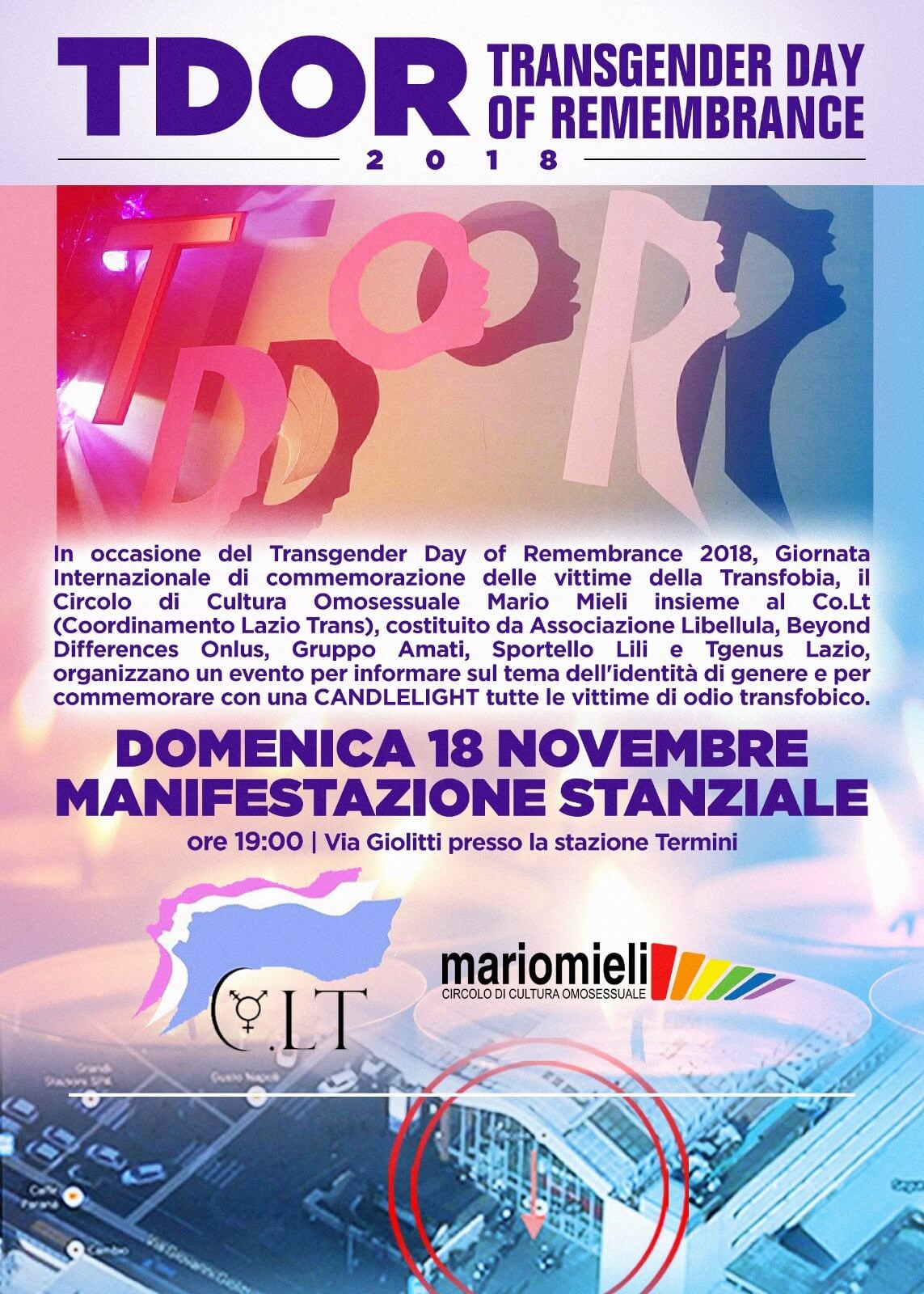 TDOR 2018 - a Roma un evento per commemorare le vittime di transfobia - TDOR 2018 - Gay.it