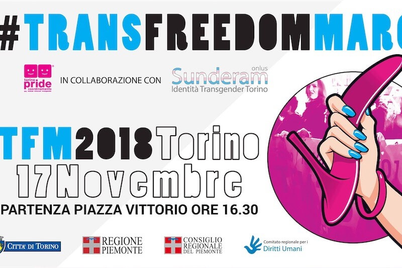 TDoR 2018, a Torino una marcia e un convegno per commemorare le vittime dell'odio transfobico - Trans Freddom March 2018 - Gay.it