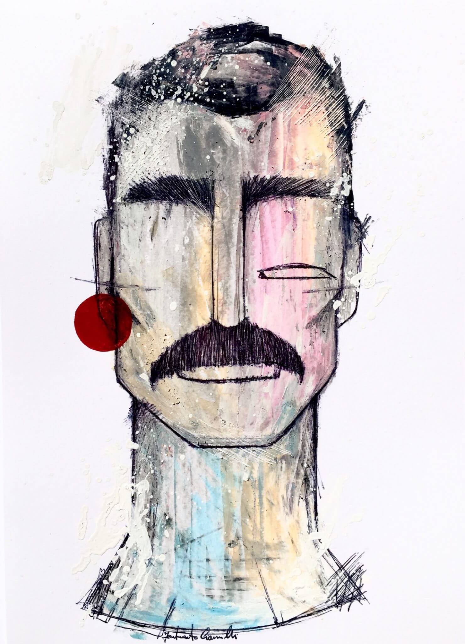 M¥SS Keta e Bowie in mostra tra i volti del queer artist Fortunato Ciannilli - IMG 5119 - Gay.it