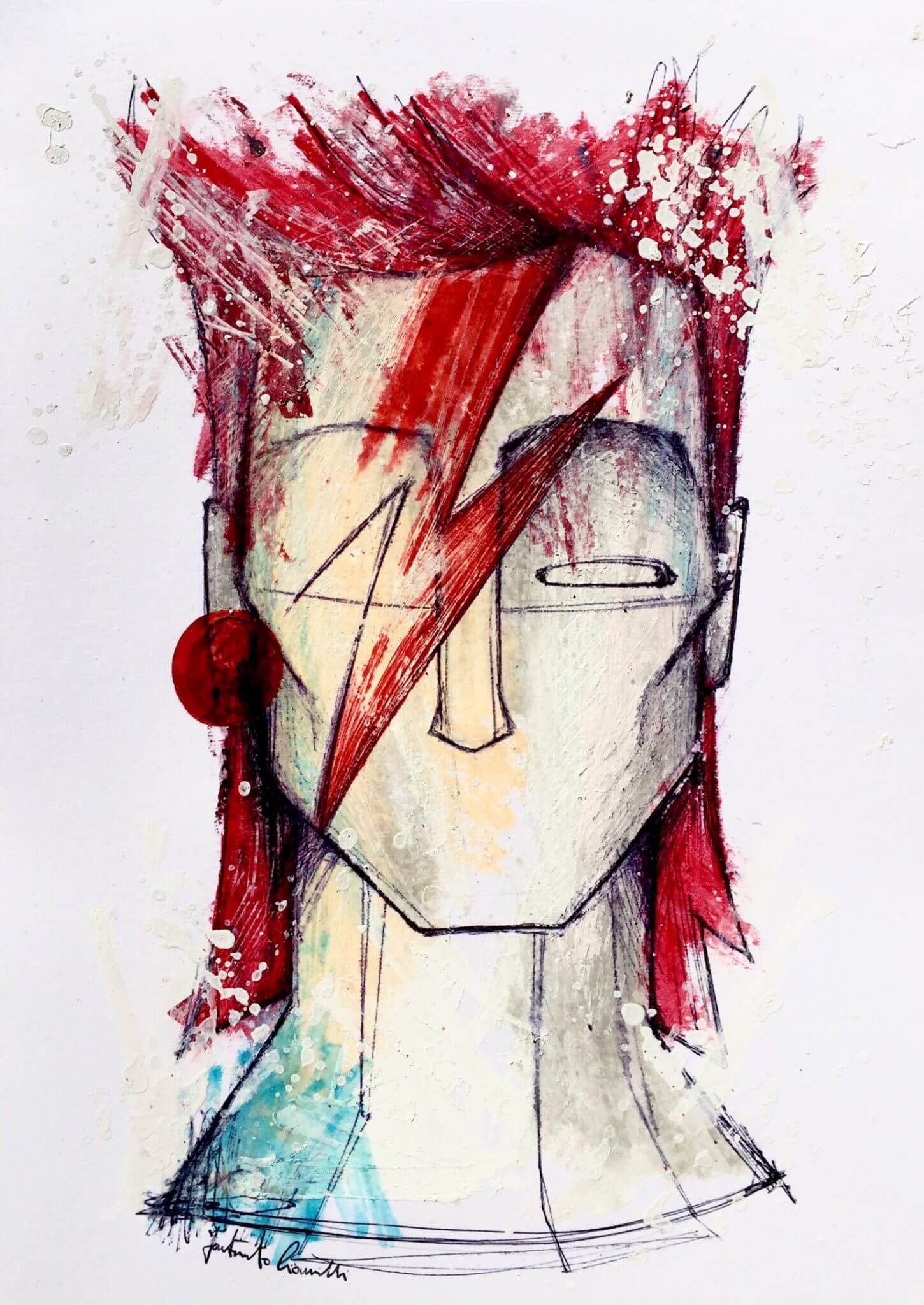 M¥SS Keta e Bowie in mostra tra i volti del queer artist Fortunato Ciannilli - IMG 5121 - Gay.it