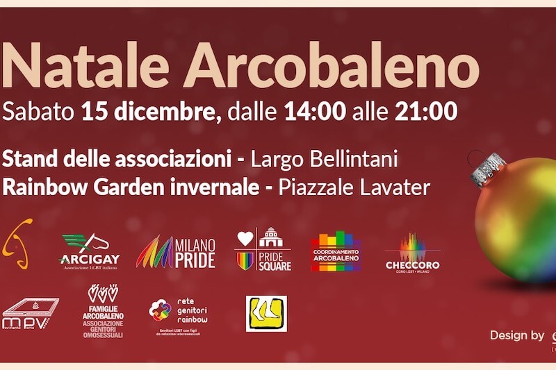 Natale Arcobaleno a Milano, una giornata di festa rainbow - Natale Arcobaleno a Milano2 - Gay.it