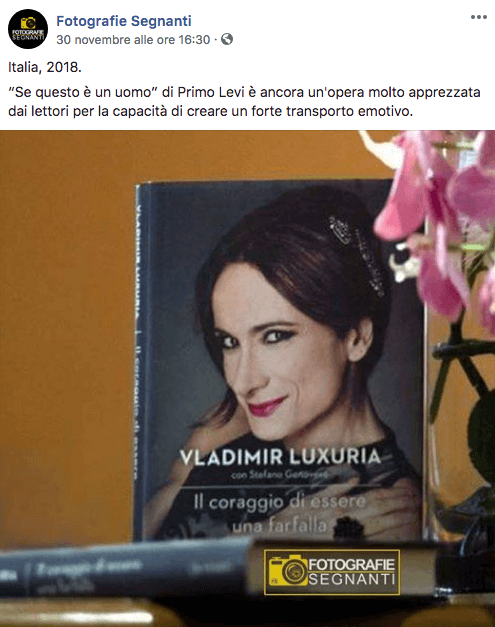 'Se questo è un uomo' con la foto di Luxuria: il post di Fotografie Segnanti scatena la polemica - luxuria libro - Gay.it