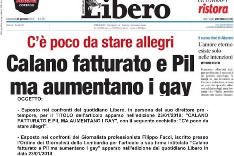 Libero, parte l’esposto di massa: “Più siamo, più voce avremo”