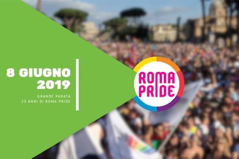Roma Pride 2019, l’8 giugno per celebrare i 25 anni della parata