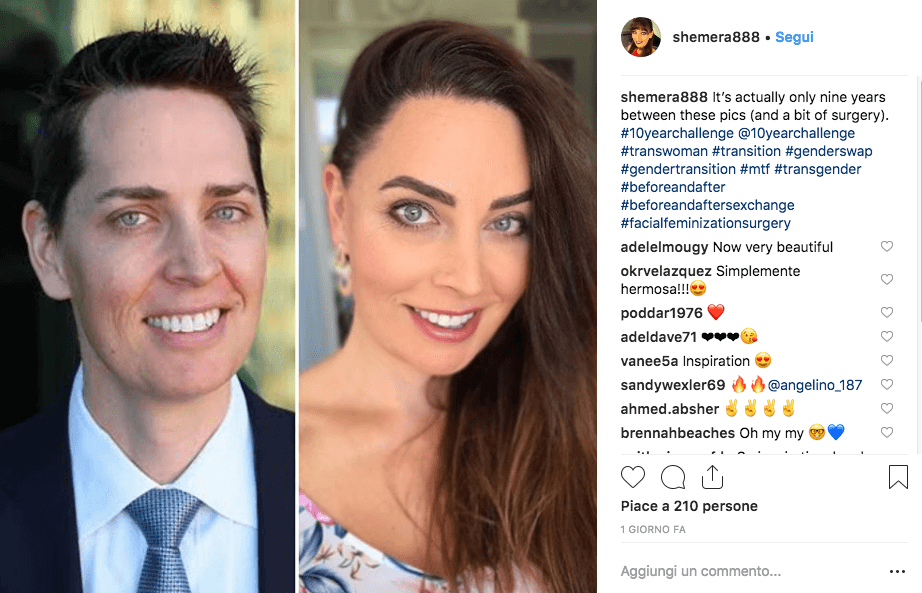 La transizione delle persone trans con #10yearschallenge
