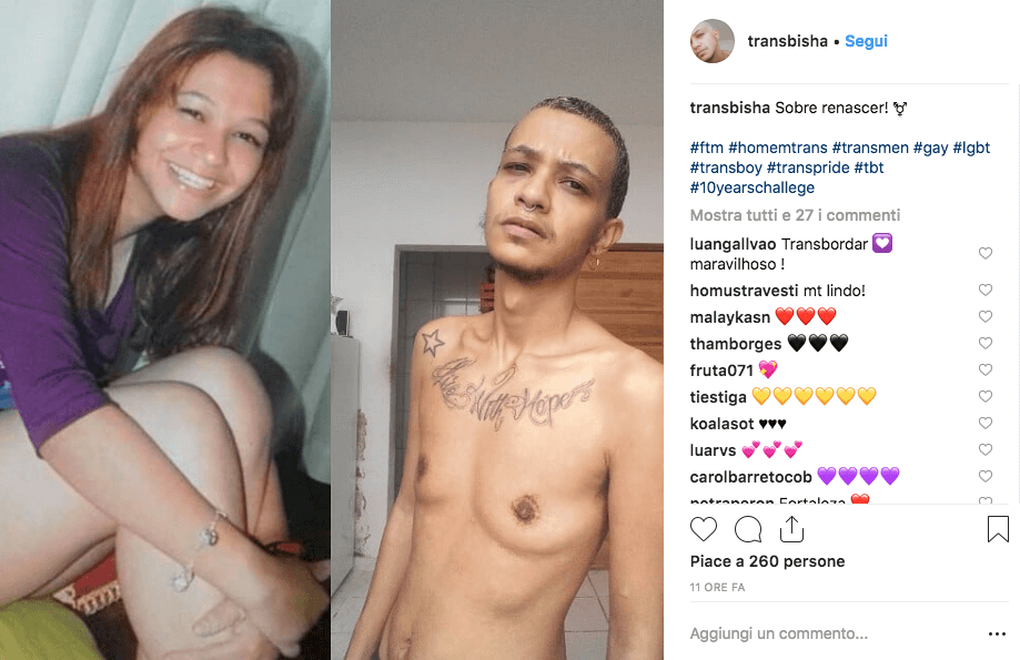 La transizione delle persone trans con #10yearschallenge