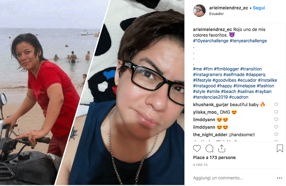 La transizione delle persone trans con #10yearschallenge