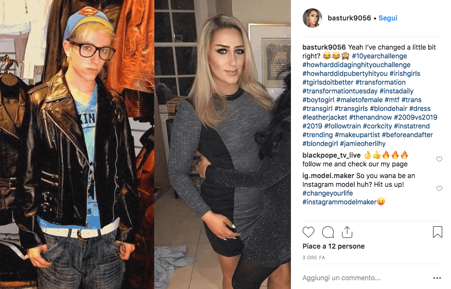 La transizione delle persone trans con #10yearschallenge