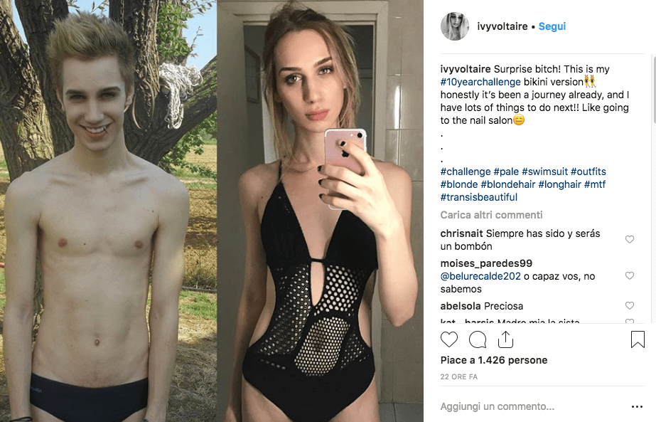 La transizione delle persone trans con #10yearschallenge