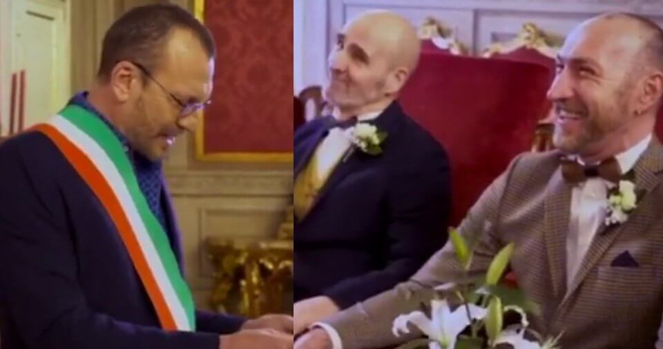 Biagio Antonacci celebra un’unione civile a Bologna: il video