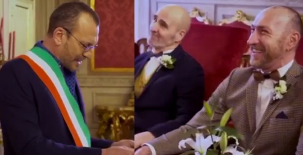 Biagio Antonacci celebra un’unione civile a Bologna: il video