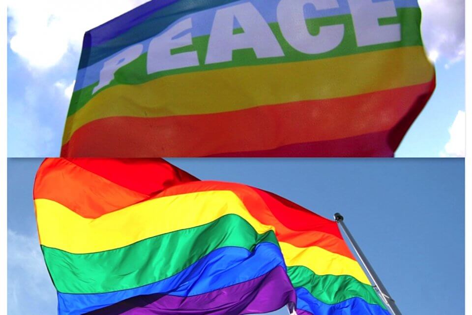 Caravaggio, consigliere leghista attacca il prete: usa la bandiera del gay-pride. Ma è quella della pace